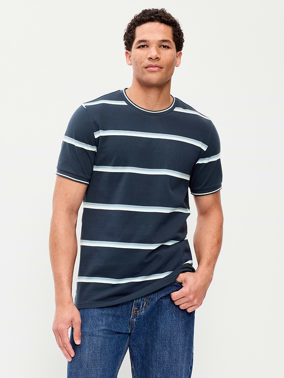 Crew-Neck Pique T-Shirt
