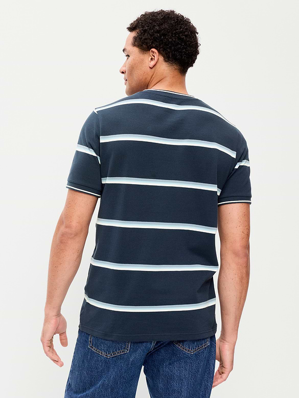 Crew-Neck Pique T-Shirt