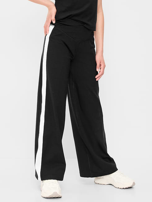 High High-Waisted PowerChill Crossover Wide-Leg Pants for Girls on clearance at Old Navy — 57% off