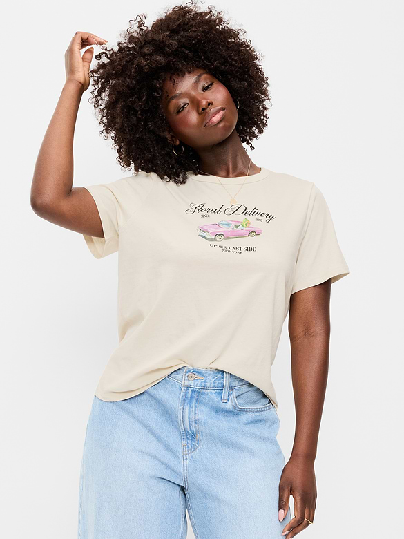 EveryWear Crew-Neck Graphic T-Shirt