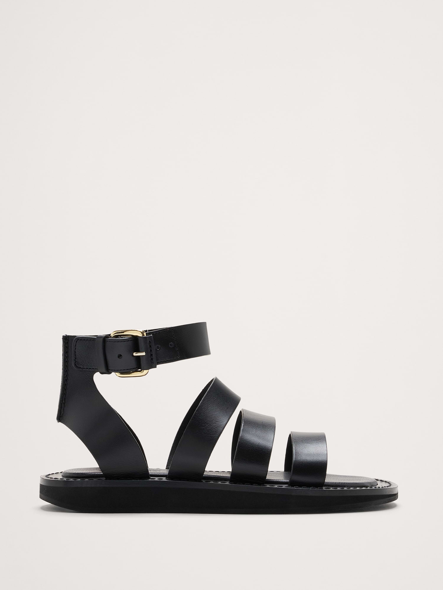 Banana Republic Italian Leather Flatform Sandal INTERNATIONAL SHIPPING
