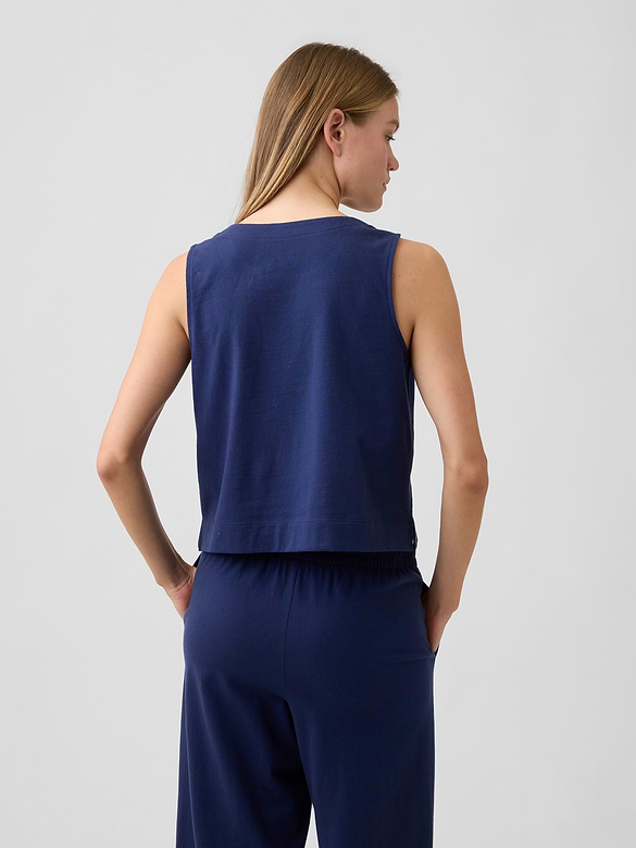 Crewneck Shell Tank Top