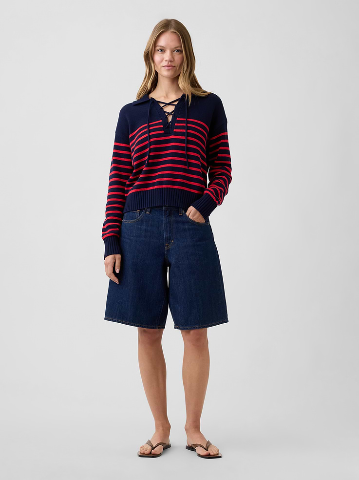 Image number 3 showing, Relaxed Collared Sweater