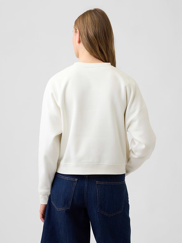 Oversized Wedge Crewneck Sweatshirt