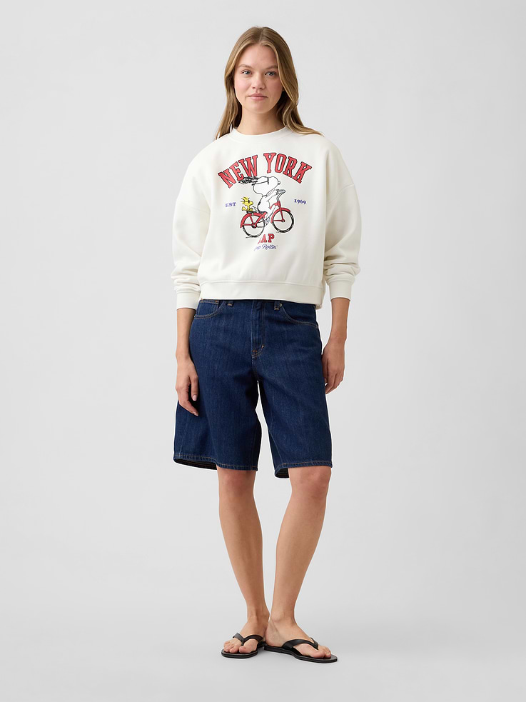 Image number 3 showing, Oversized Wedge Crewneck Sweatshirt