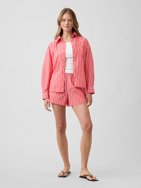 Oversized Shirt in Poplin