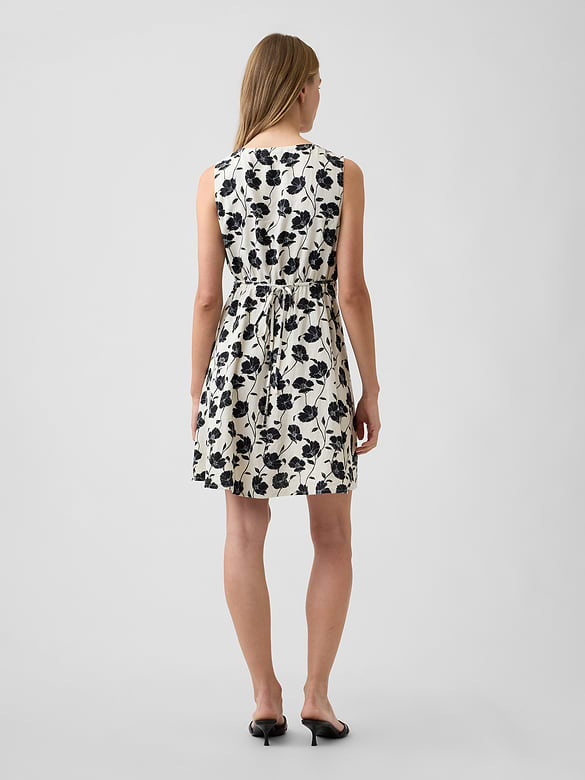 Sleeveless V-Neck Mini Dress