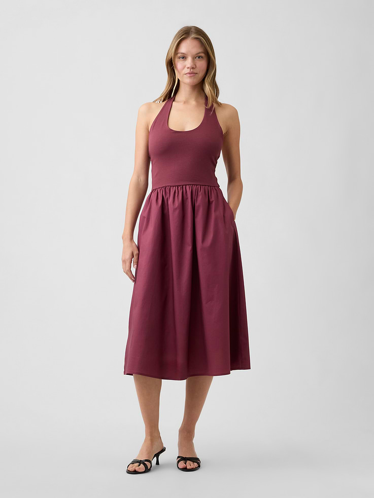 Image number 1 showing, Halter Midi Dress