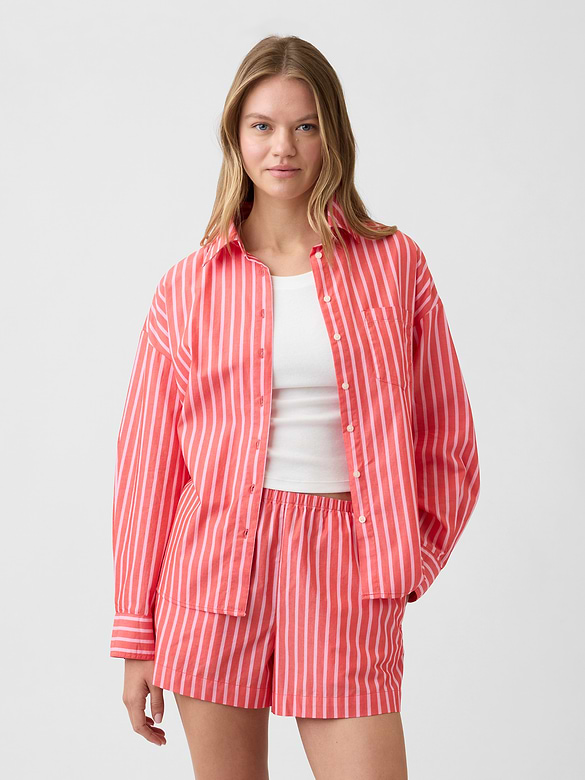 Oversized Shirt in Poplin