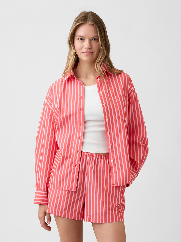 Image number 1 showing, Oversized Shirt in Poplin