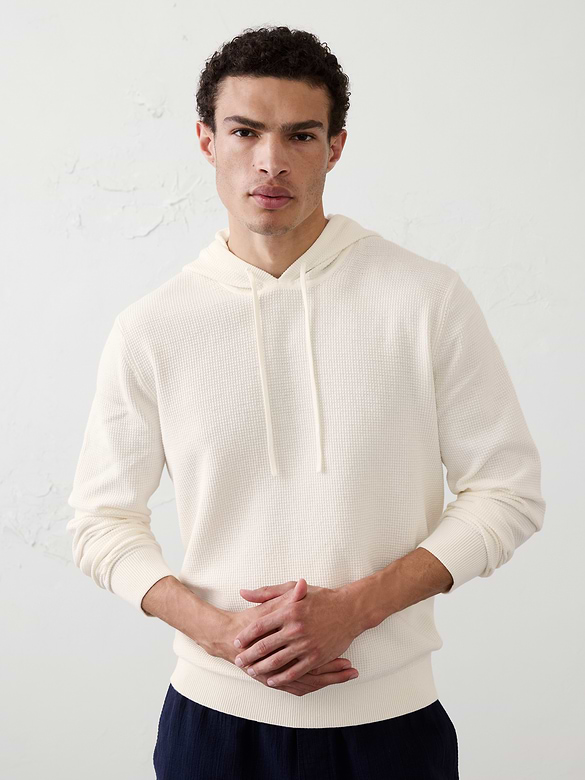 Textured Sweater Hoodie