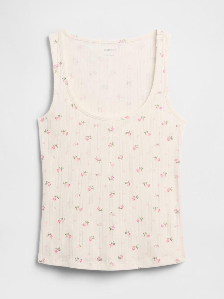 Image number 4 showing, Pointelle PJ Tank Top