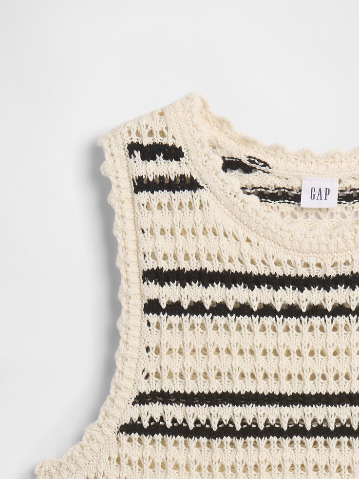Image number 4 showing, Crochet Shell Tank