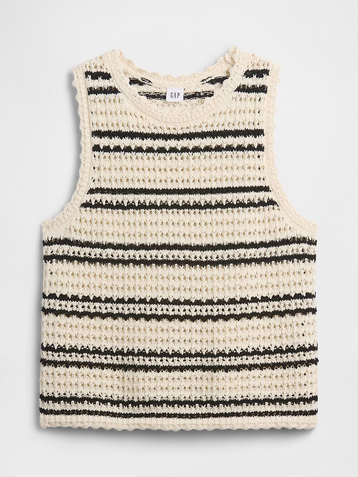 Image number 5 showing, Crochet Shell Tank