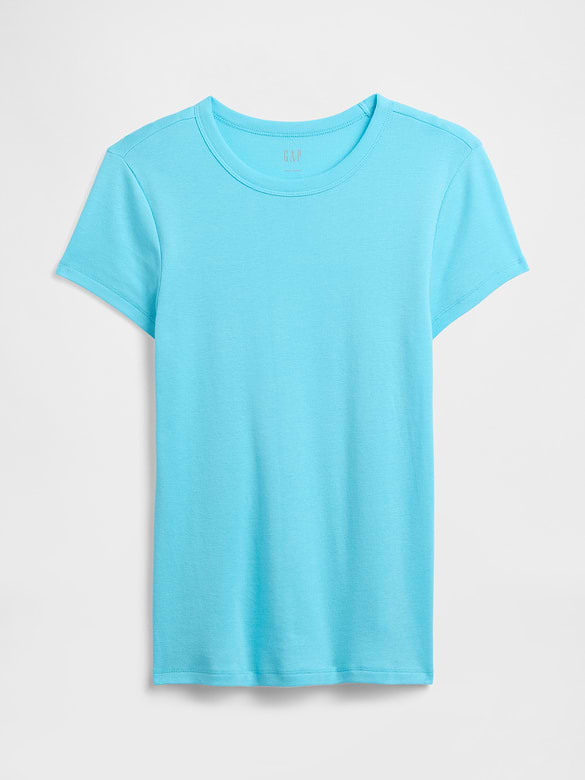 Modern Ribbed Crewneck T-Shirt
