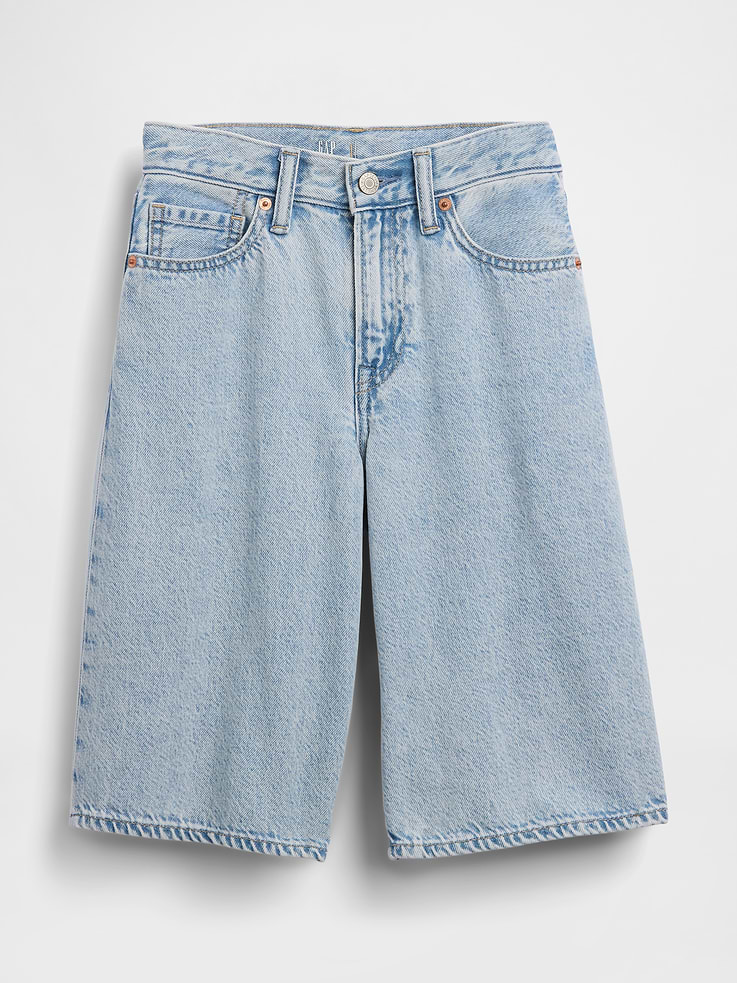 Image 2 de 6, Short ballon en denim Douceur suprême pour Enfant