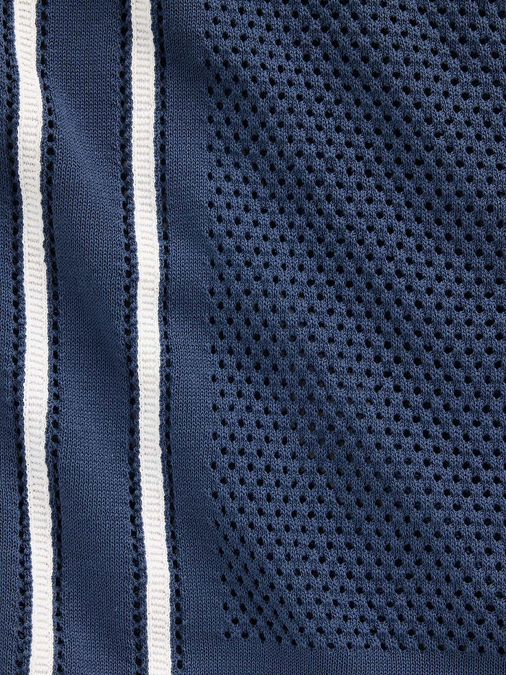 Image number 4 showing, Stripe Camp Collar Sweater Shirt