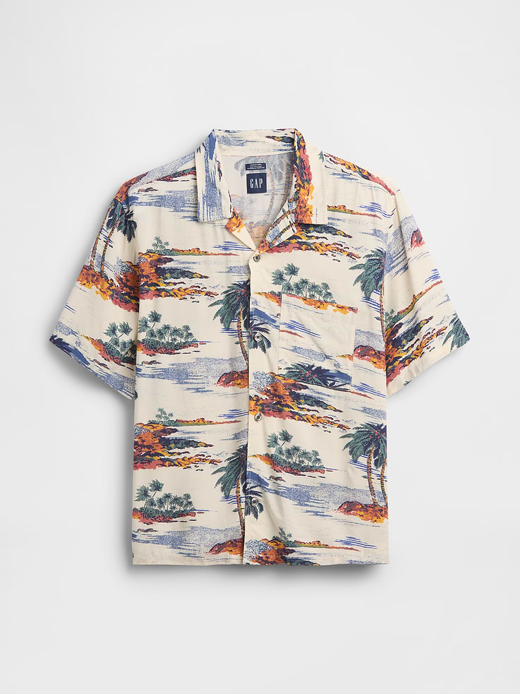 Image number 5 showing, Relaxed Camp Collar Shirt