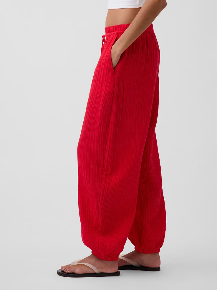 Image number 3 showing, Cotton Gauze Easy Joggers