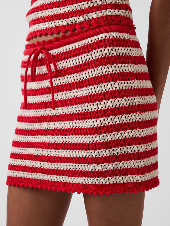100% Cotton Crochet Easy Mini Skort