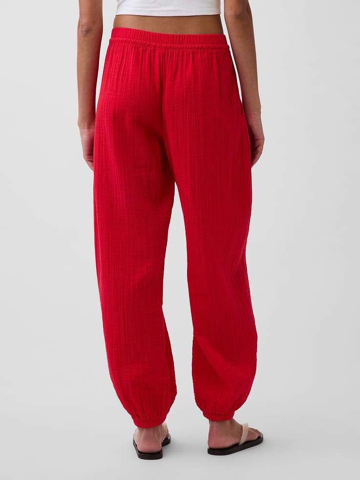 Image number 4 showing, Cotton Gauze Easy Joggers