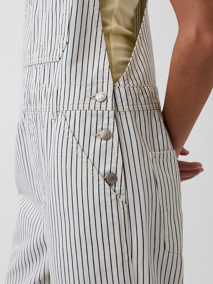 Image number 4 showing, Relaxed Denim Stripe Overalls