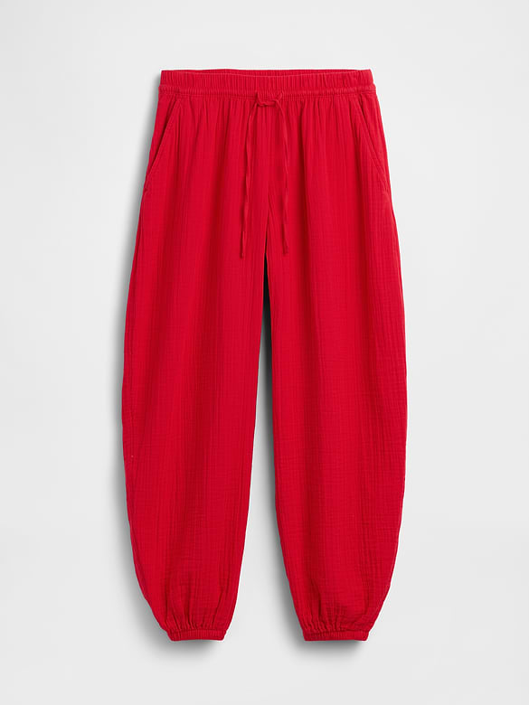Cotton Gauze Easy Joggers