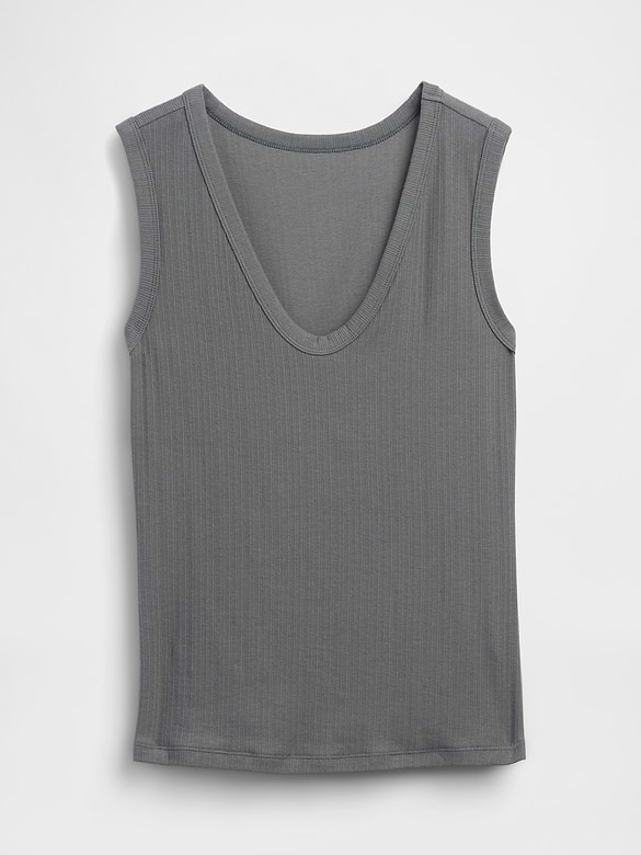 Variegated Rib Tank Top