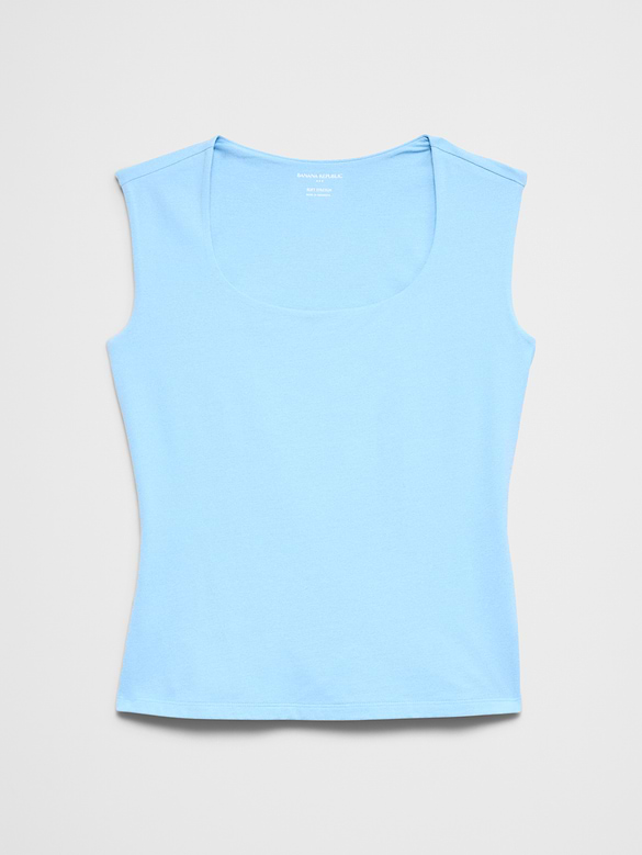 Soft Stretch Scoop-Neck Top