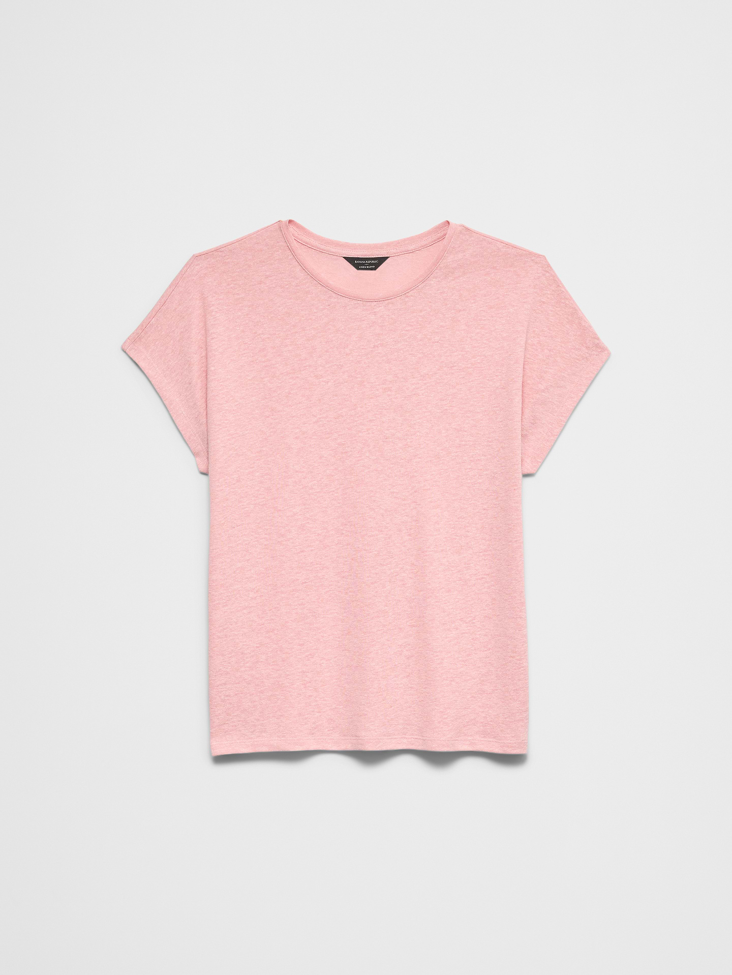 Image number 4 showing, Linen-Blend Cap-Sleeve T-Shirt