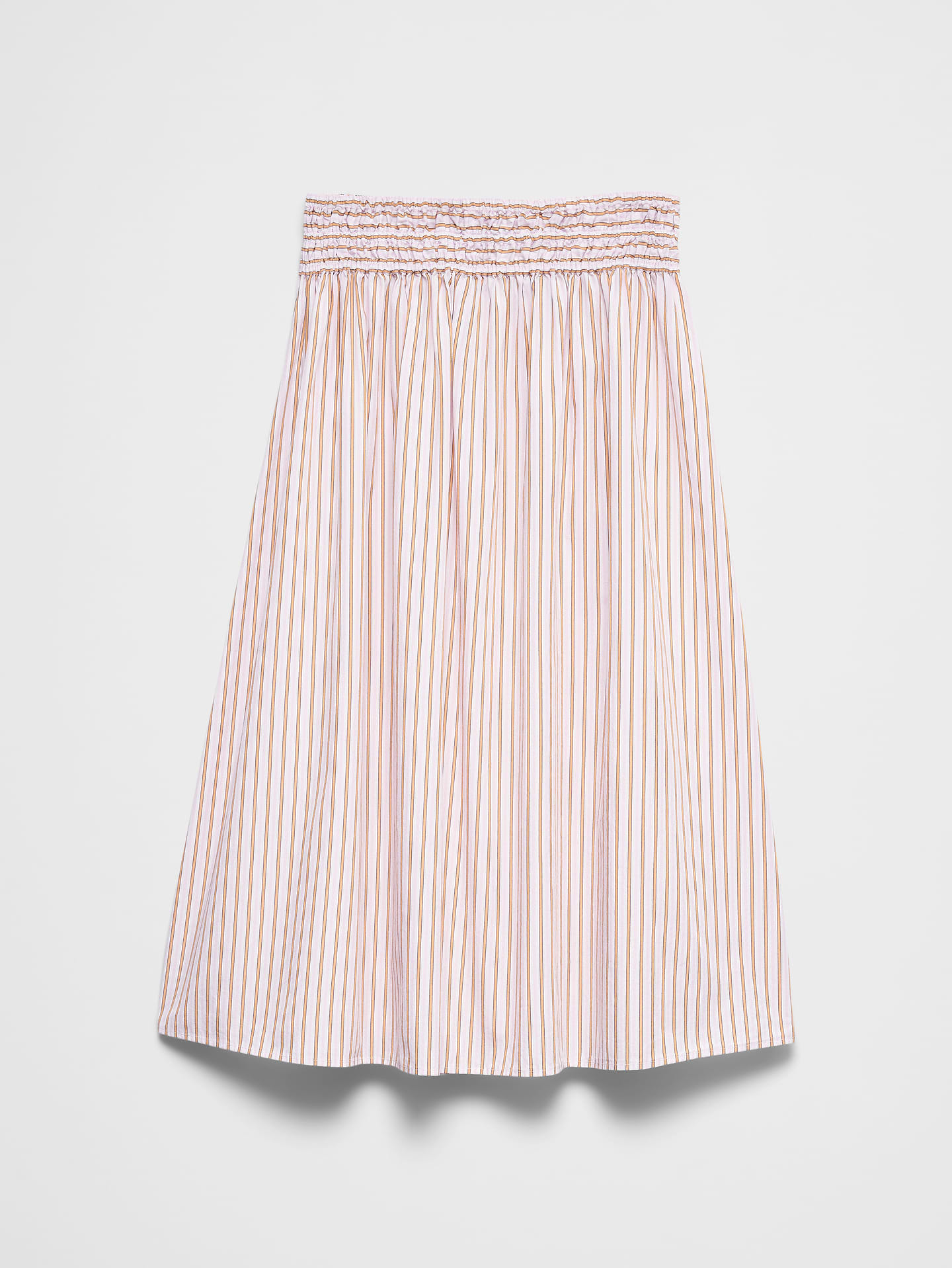 Image number 4 showing, Poplin Smocked-Waist Midi Skirt