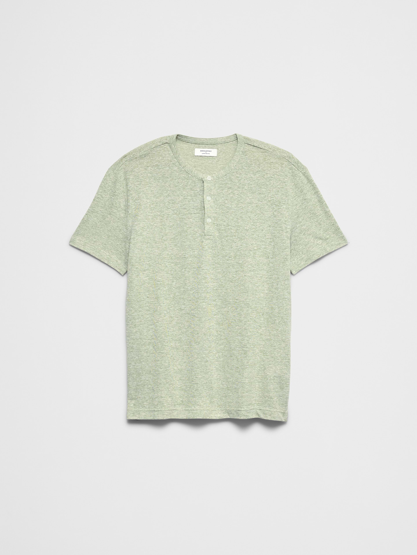 Image number 7 showing, Standard-Fit Linen-Blend Henley