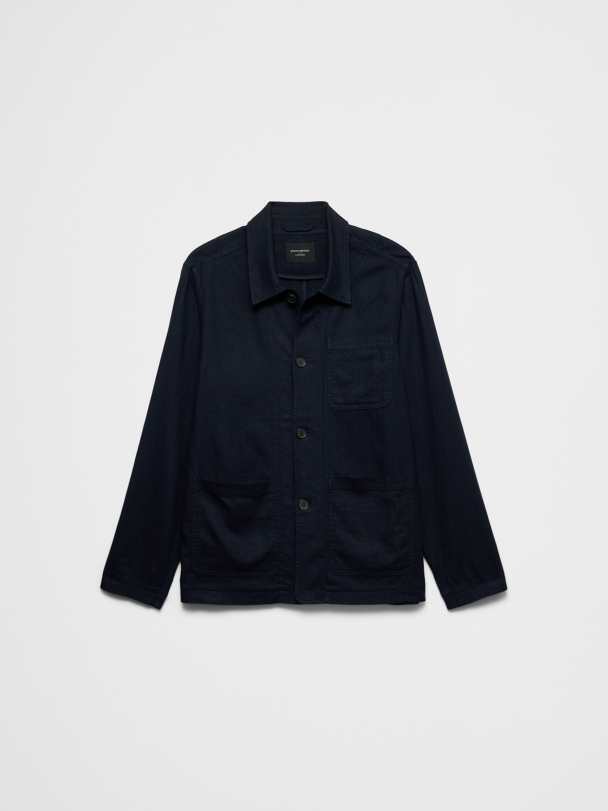 050401● Riprap LINEN CHORE COAT L リネン Linen-Blend Chore Jacket | Banana Republic Factory