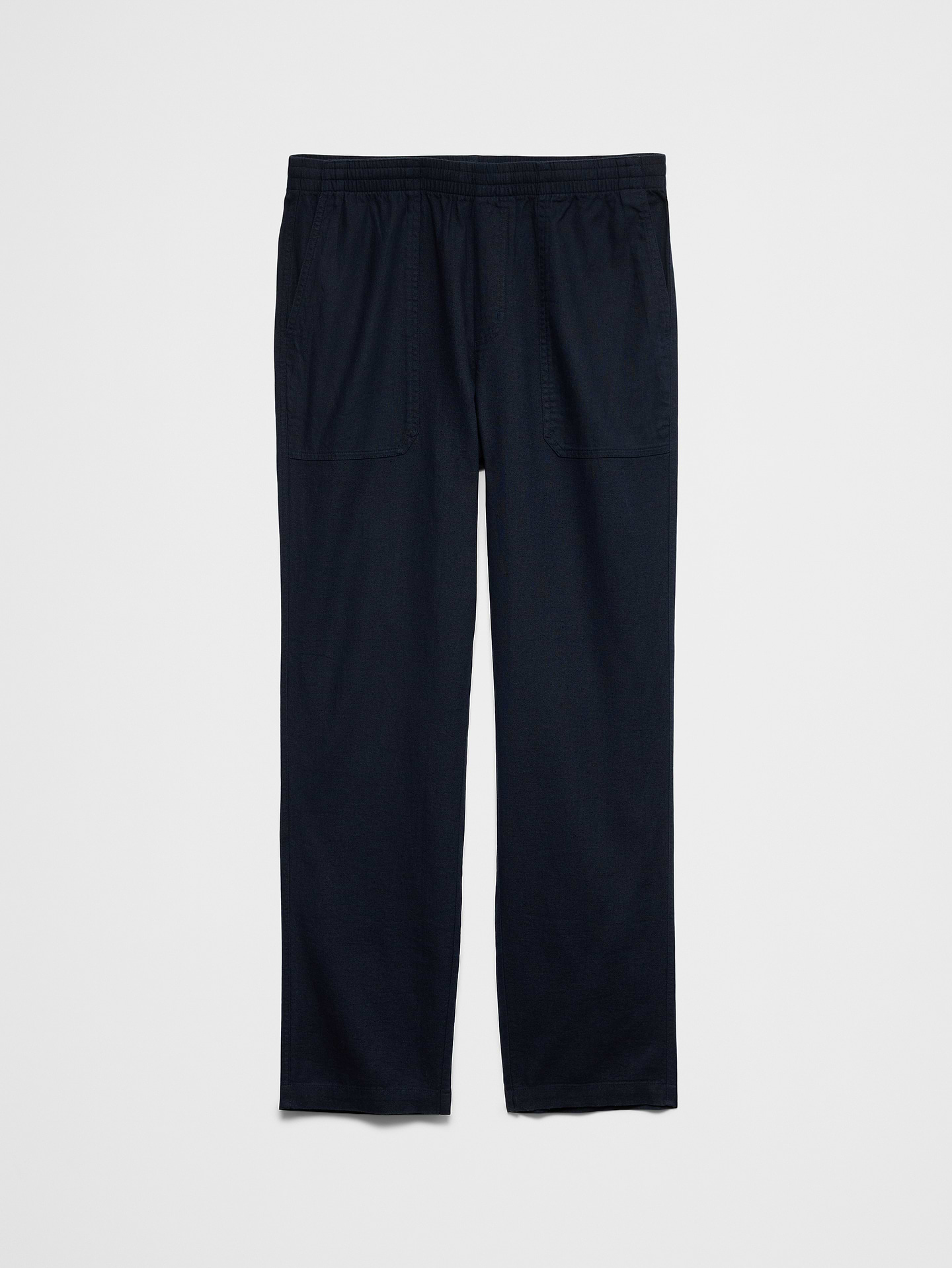Image number 7 showing, Straight-Fit Linen-Blend Pull-On Pant