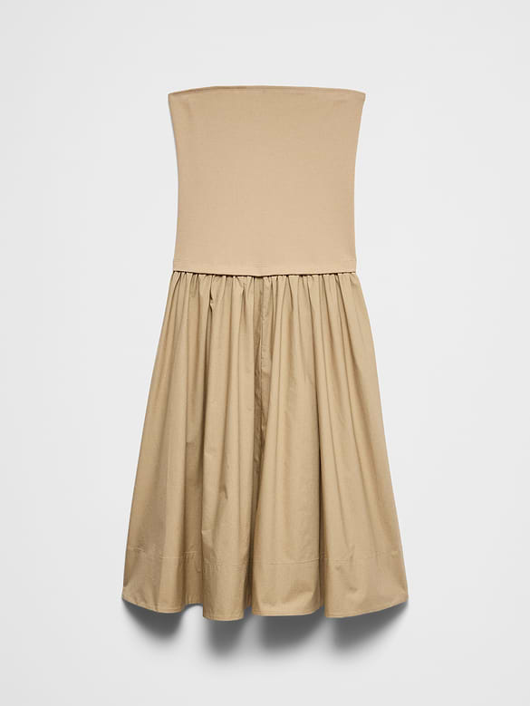 Strapless Midi Dress
