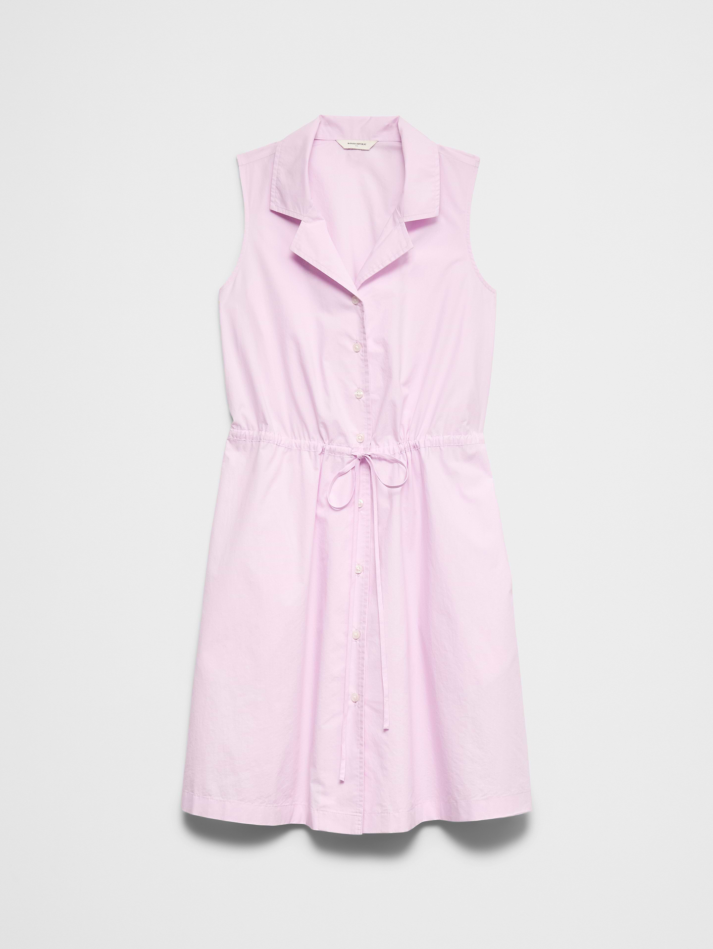 Image number 4 showing, Cinched Poplin Above-Knee Shirtdress