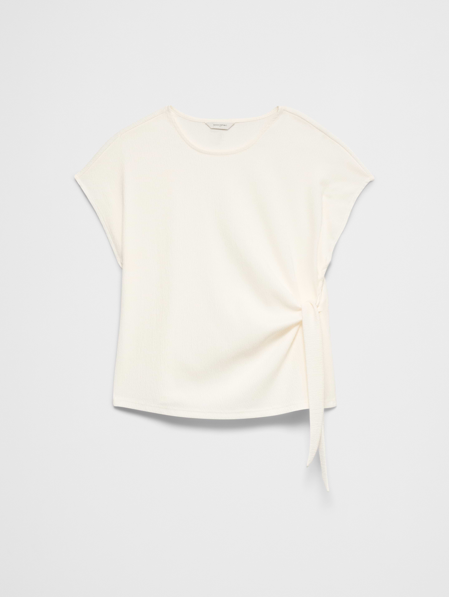Image number 4 showing, Textured Smocked Side-Tie Top