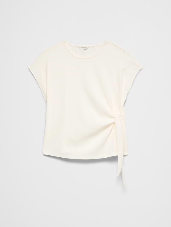 Textured Smocked Side-Tie Top