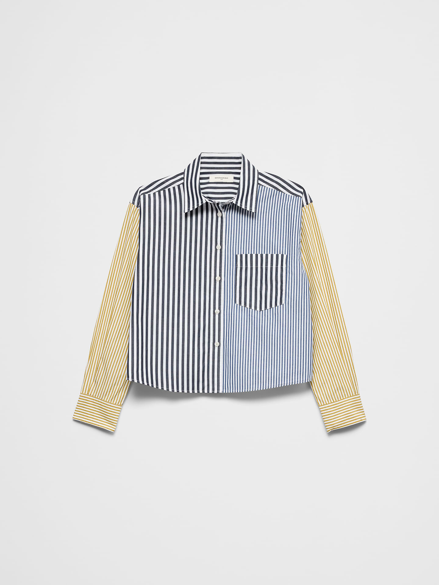 Image number 4 showing, Mixed Stripes Cropped Shirt