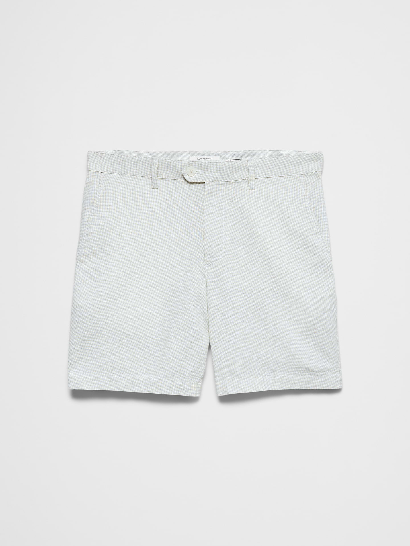 Image number 4 showing, Standard-Fit 7" Linen-Blend Short