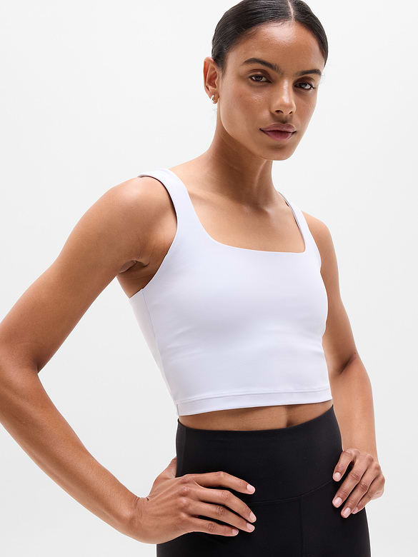 Transcend Square Neck Crop Sports Bra A-C