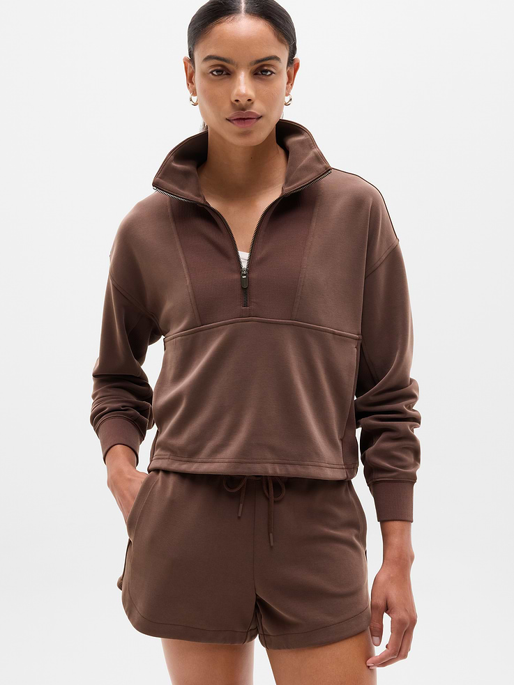 Image number 1 showing, Seasoft Rib 1/4 Zip Popover