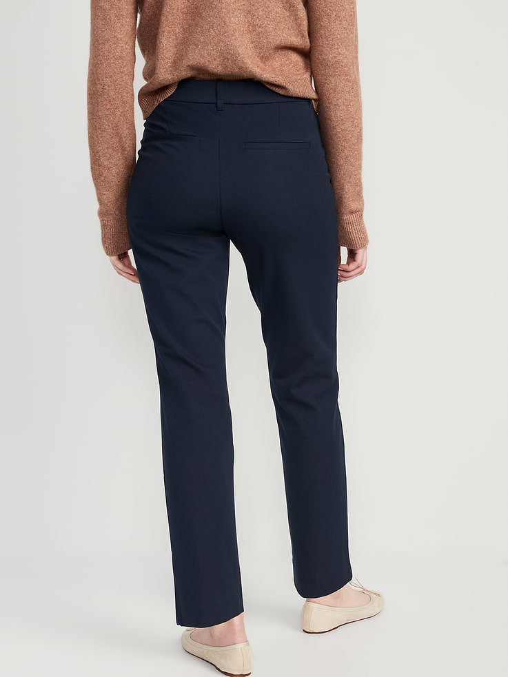 Image number 2 showing, High-Waisted Pixie Straight Pants
