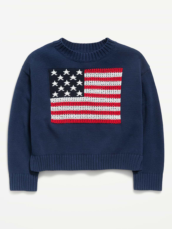 Long-Sleeve Pullover Sweater for Girls