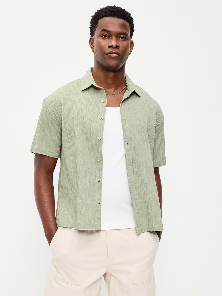 Image number 1 showing, Loose Fit Textured Shirt