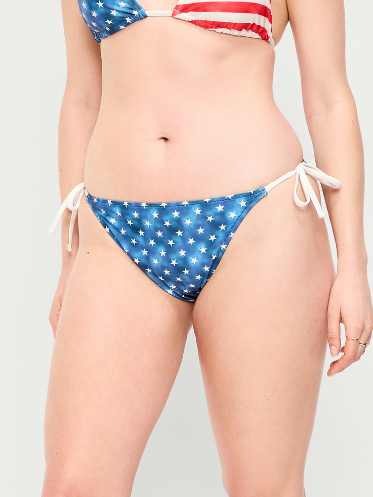 Image number 5 showing, String Bikini Swim Bottoms