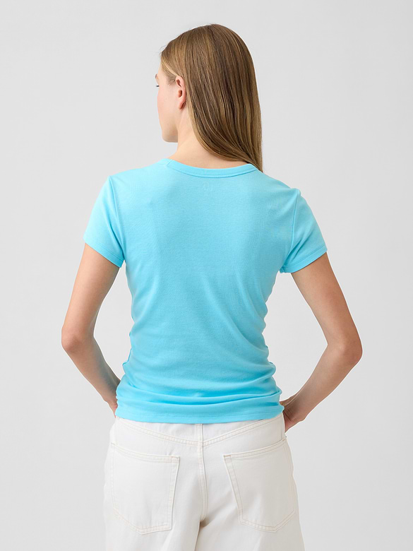 Modern Ribbed Crewneck T-Shirt