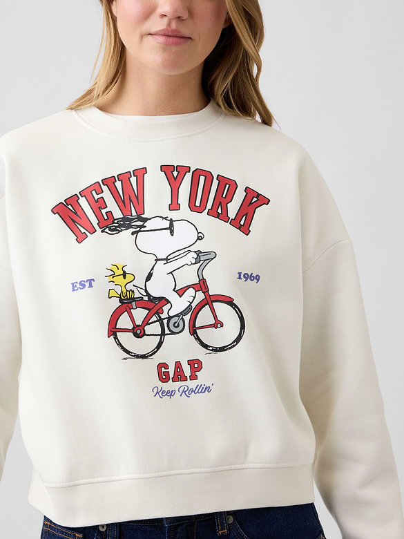 Oversized Wedge Crewneck Sweatshirt