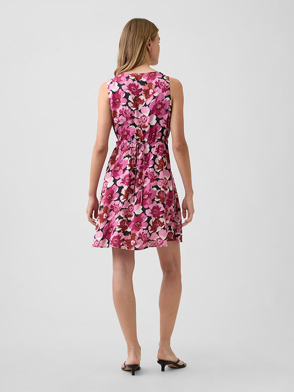 Sleeveless V-Neck Mini Dress