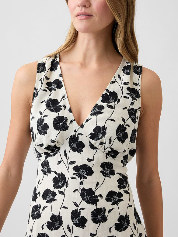 Sleeveless V-Neck Mini Dress